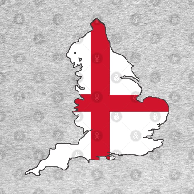 England And St George Cross Flag by taiche